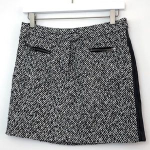 Victoria's Secret | black white wool mini skirt, 2